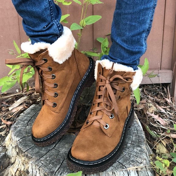 vegan fur lined boots